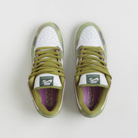 Nike SB x Alexis Sablone Dunk Low Pro 'Chameleon' Shoes - Oil Green / Desert Moss - White thumbnail