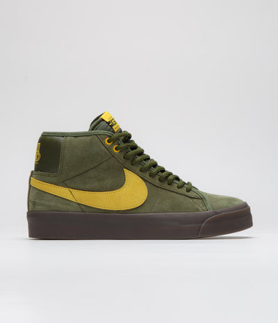 Nike SB x Antihero Blazer Mid Shoes - Rough Green / Amarillo - Rough Green