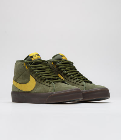 Nike SB x Antihero Blazer Mid Shoes - Rough Green / Amarillo - Rough Green