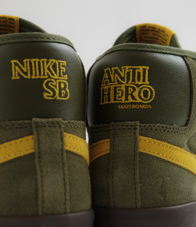 Nike SB x Antihero Blazer Mid Shoes - Rough Green / Amarillo - Rough Green