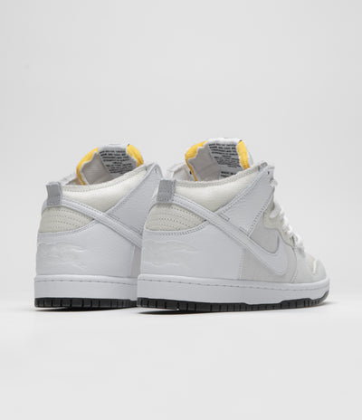 Nike SB x Antihero Dunk High Shoes - White / White - Black