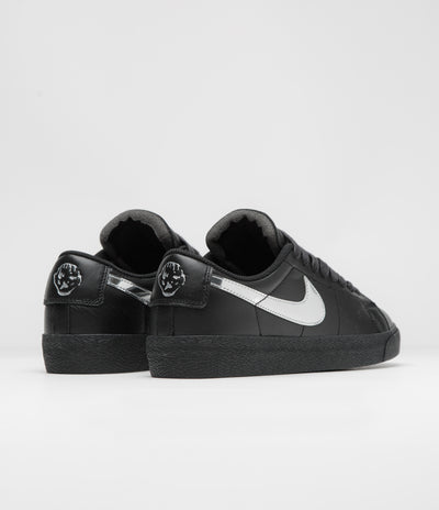 Nike SB x Dancer Skateboards Blazer Low Shoes - Black / Metallic Silver / Black