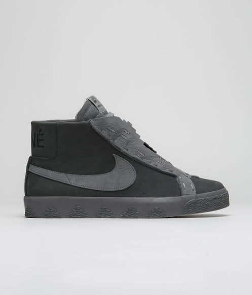 Nike SB x Di'Orr Greenwood Blazer Mid Shoes - Anthracite / Dark Smoke Grey