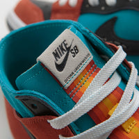 Nike SB x Di'Orr Greenwood Dunk High Decon Shoes - Turquoise Blue / Black - Rugged Orange thumbnail