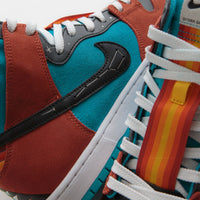 Nike SB x Di'Orr Greenwood Dunk High Decon Shoes - Turquoise Blue / Black - Rugged Orange thumbnail