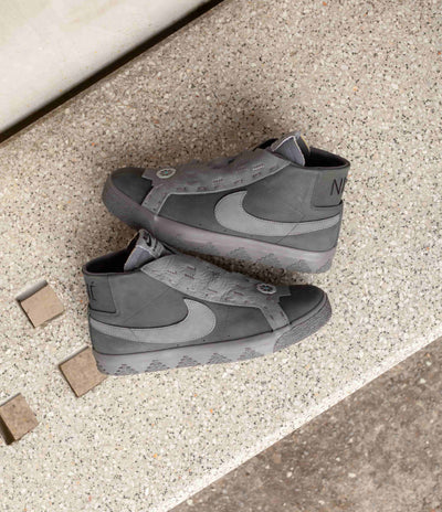 Nike SB x Di'Orr Greenwood Blazer Mid Shoes - Anthracite / Dark Smoke Grey