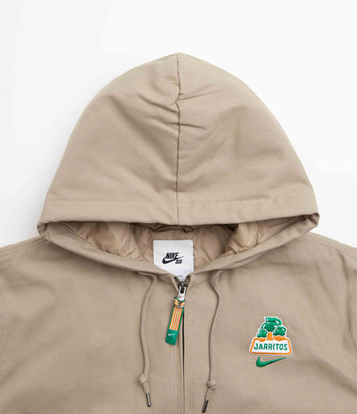 Nike SB x Jarritos Full Zip Hooded Jacket - Khaki / Malachite / Malachite