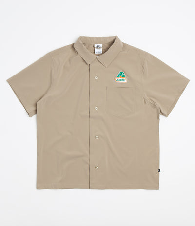 Nike SB x Jarritos Short Sleeve Bowling Shirt - Khaki