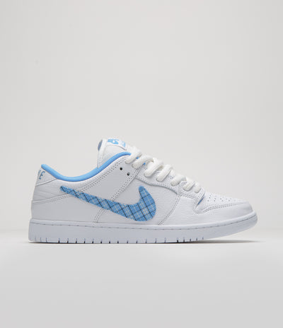 Nike SB x Nicole Hause Dunk Low Shoes - White / University Blue / White / Midnight Navy / Pure Platinum