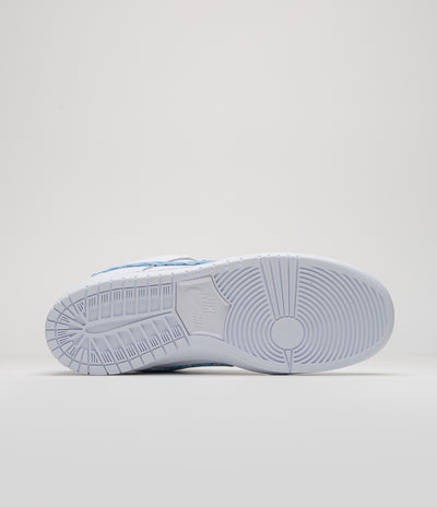 Nike SB x Nicole Hause Dunk Low Shoes - White / University Blue / White / Midnight Navy / Pure Platinum