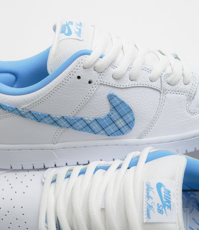 Nike SB x Nicole Hause Dunk Low Shoes - White / University Blue / White / Midnight Navy / Pure Platinum