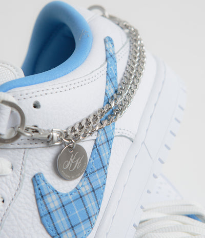 Nike SB x Nicole Hause Dunk Low Shoes - White / University Blue / White / Midnight Navy / Pure Platinum