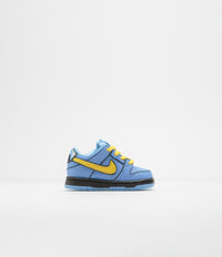 Nike SB x Powerpuff Girls Dunk Low Pro 'Bubbles' (Toddler) Shoes - University Blue / Tour Yellow