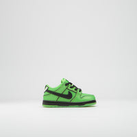 Nike SB x Powerpuff Girls Dunk Low Pro 'Buttercup' (Toddler) Shoes - Mean Green / Black - Mean Green - Lotus Pink thumbnail