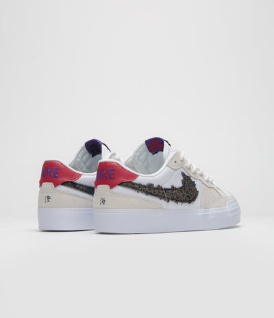 Nike SB x Sky Brown Pogo Plus Shoes - Sail / White - Gym Red - Black