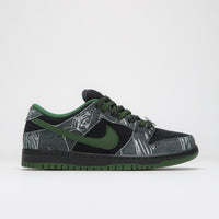 Nike SB x There Skateboards Dunk Low Shoes - Black / Gorge Green - Summit White thumbnail