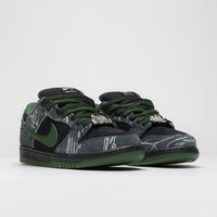 Nike SB x There Skateboards Dunk Low Shoes - Black / Gorge Green - Summit White thumbnail