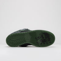 Nike SB x There Skateboards Dunk Low Shoes - Black / Gorge Green - Summit White thumbnail