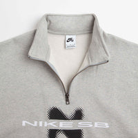 Nike SB Y2K 1/2 Zip Sweatshirt - Grey Heather / Black thumbnail