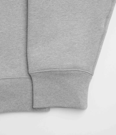 Nike Solo Swoosh 1/4 Zip Sweatshirt - Dark Grey Heather / White