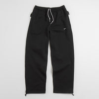 Nike Solo Swoosh Open Hem Sweatpants - Black / White thumbnail