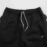 Nike Solo Swoosh Open Hem Sweatpants - Black / White thumbnail