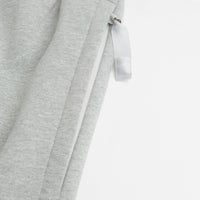 Nike Solo Swoosh Open Hem Sweatpants - Dark Grey Heather / White thumbnail