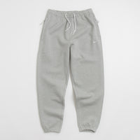 Nike Solo Swoosh Sweatpants - Dark Grey Heather / White thumbnail