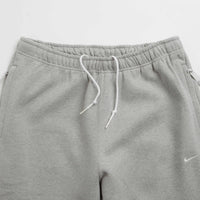 Nike Solo Swoosh Sweatpants - Dark Grey Heather / White thumbnail