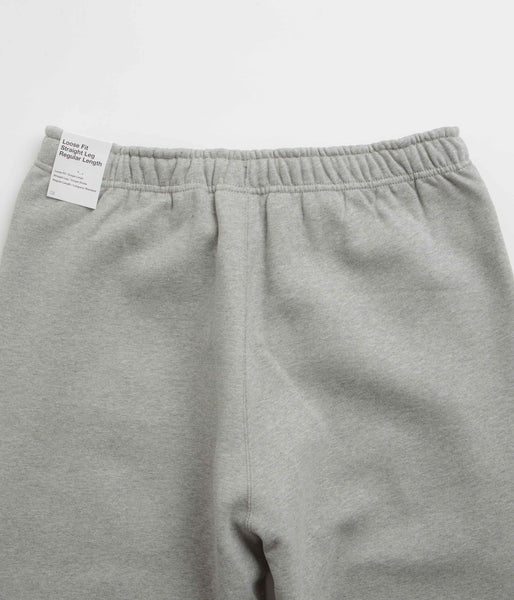 Nike Solo Swoosh Sweatpants - Dark Grey Heather / White | Flatspot