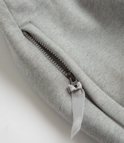 Nike Solo Swoosh Sweatpants - Dark Grey Heather / White