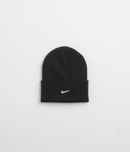 Nike Swoosh Peak Beanie - Black / White