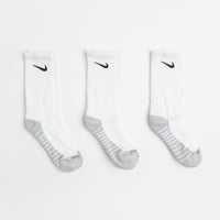 Nike SB Everyday Max Cushioned Crew Socks (3 Pack) - White / Wolf Grey / Black thumbnail