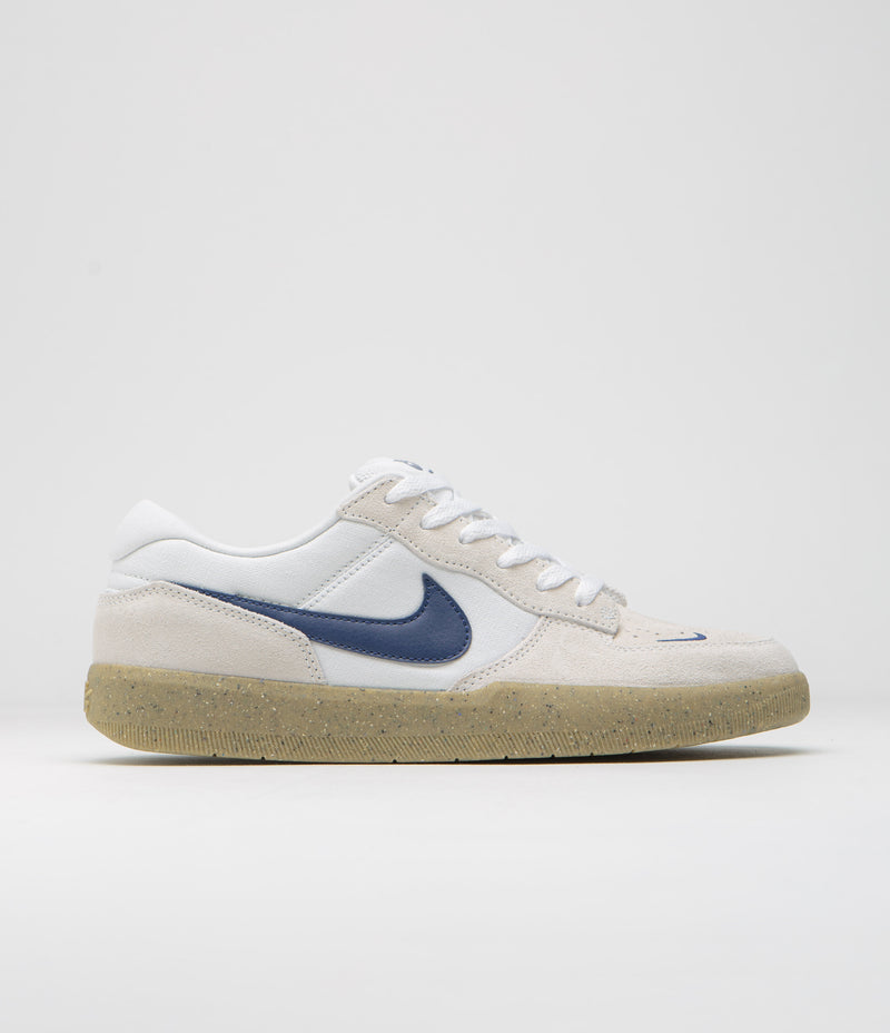 Nike SB Force 58 Shoes - White / Navy - White - Gum Light Brown | Flatspot