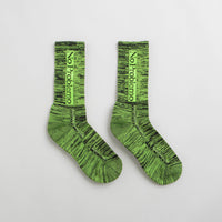 No Problemo Glitch Knit Socks - Green thumbnail