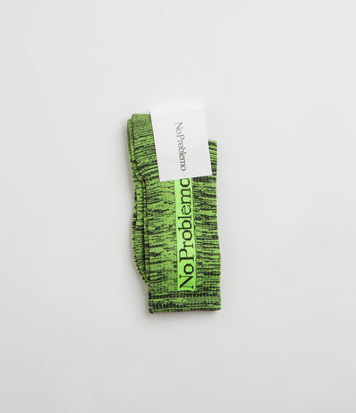 No Problemo Glitch Knit Socks - Green