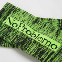 No Problemo Glitch Knit Socks - Green thumbnail