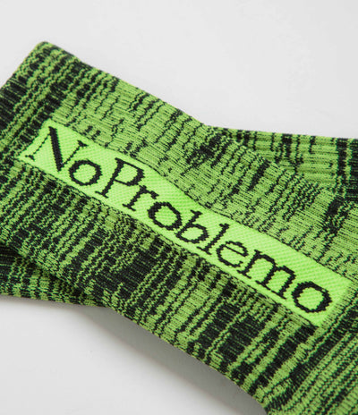 No Problemo Glitch Knit Socks - Green