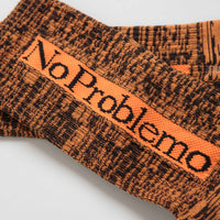 No Problemo Glitch Knit Socks - Orange thumbnail