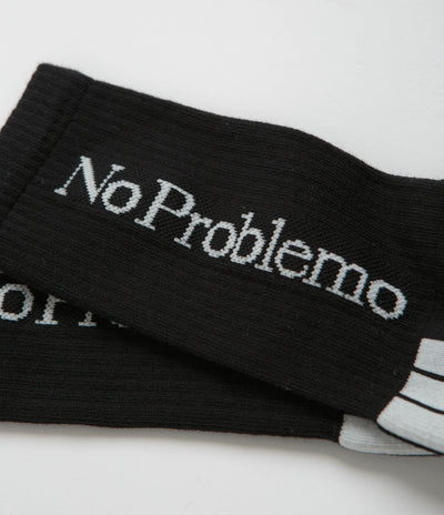 No Problemo Logo Socks - Black