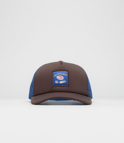 No Problemo No Feelings Trucker Cap - Brown