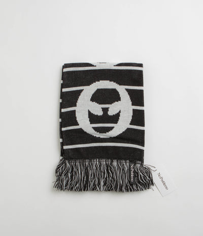 No Problemo Striped Scarf - Black