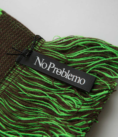 No Problemo Striped Scarf - Olive