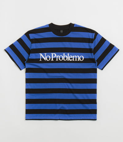 No Problemo Striped T-Shirt - Black Multi