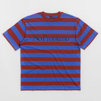 No Problemo Striped T-Shirt - Burgundy Multi thumbnail