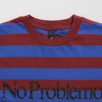 No Problemo Striped T-Shirt - Burgundy Multi thumbnail