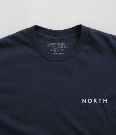 North Film Star Logo T-Shirt - Navy / White