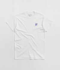 North N Logo Embroidered T-Shirt - White / Navy