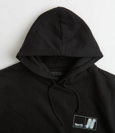 North N Logo Hoodie - Black / White