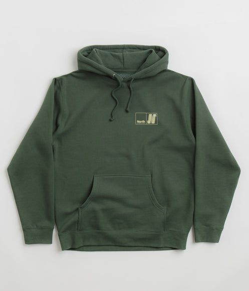 North N Logo Hoodie - Pine Green / Amber